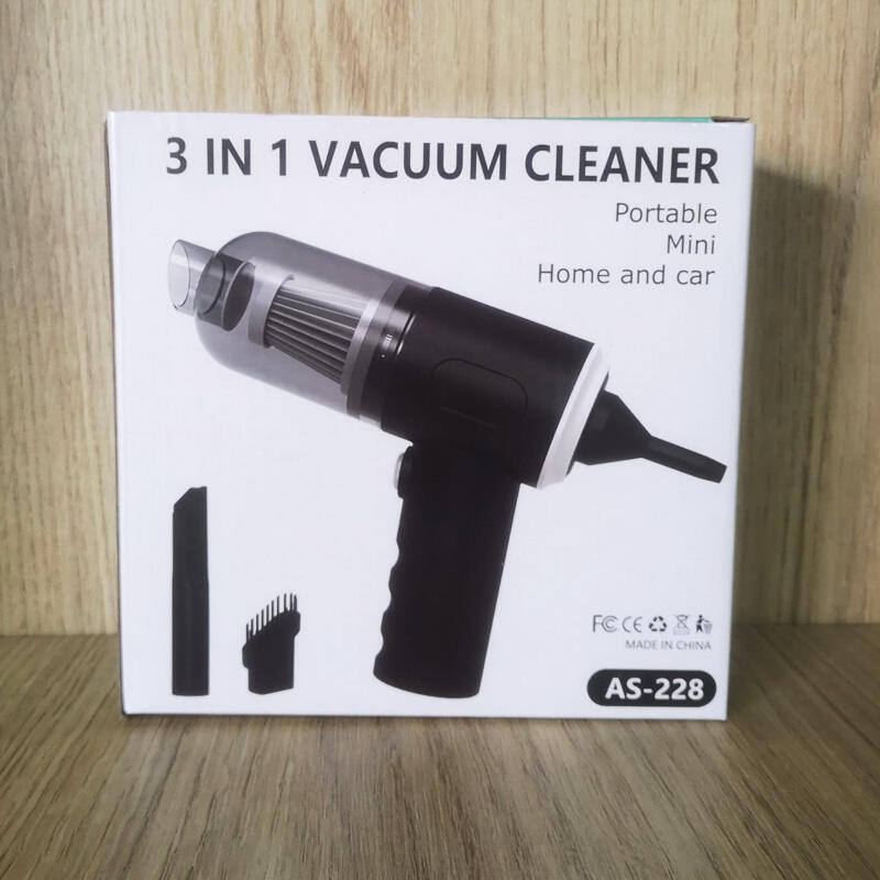 Aspirador de Mano 2-en-1 con Función de Soplido. Limpieza eficaz en casa o coche