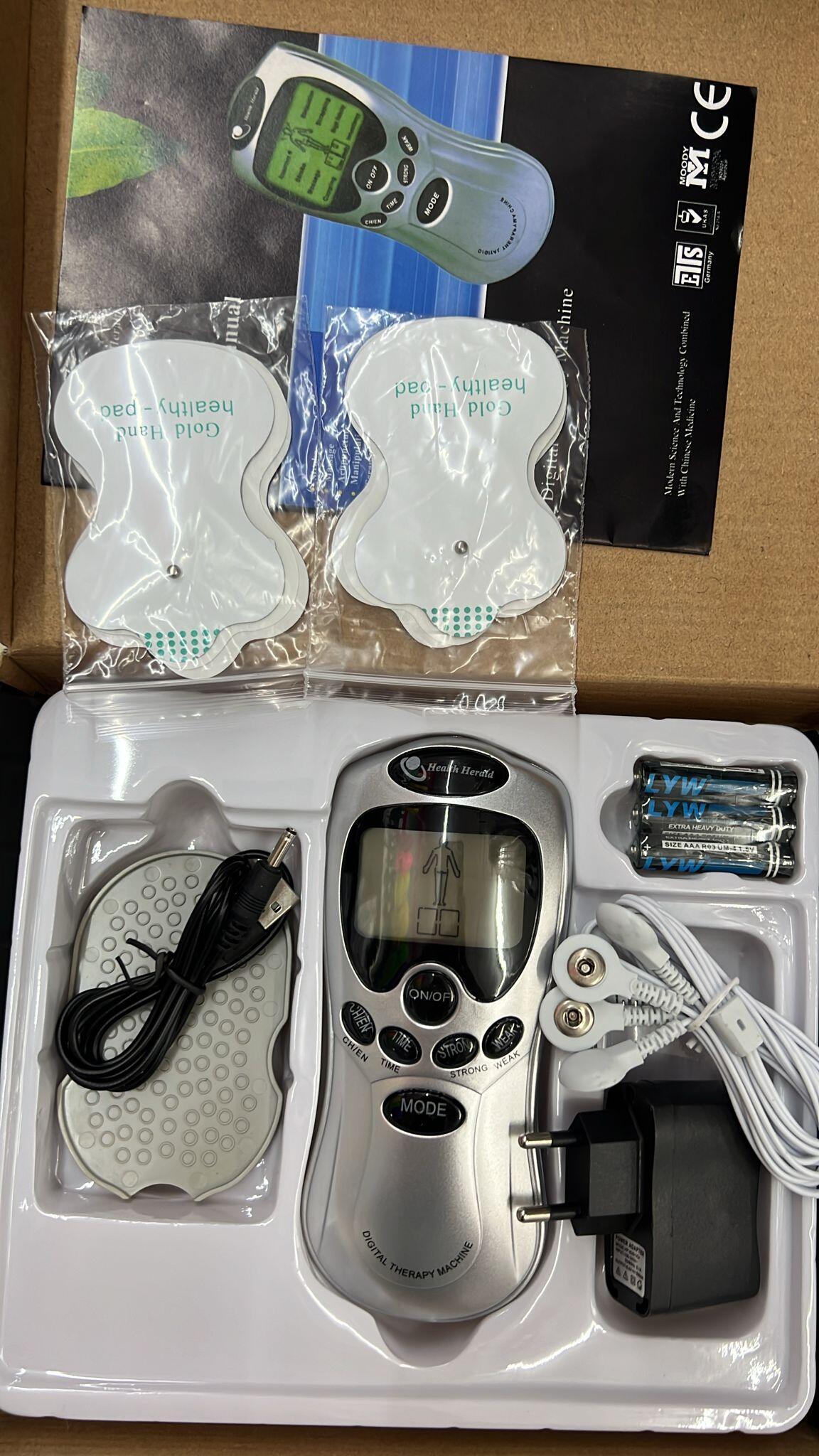 Electroestimulador Digital Portátil EMS. Tonifica, recupera y relaja