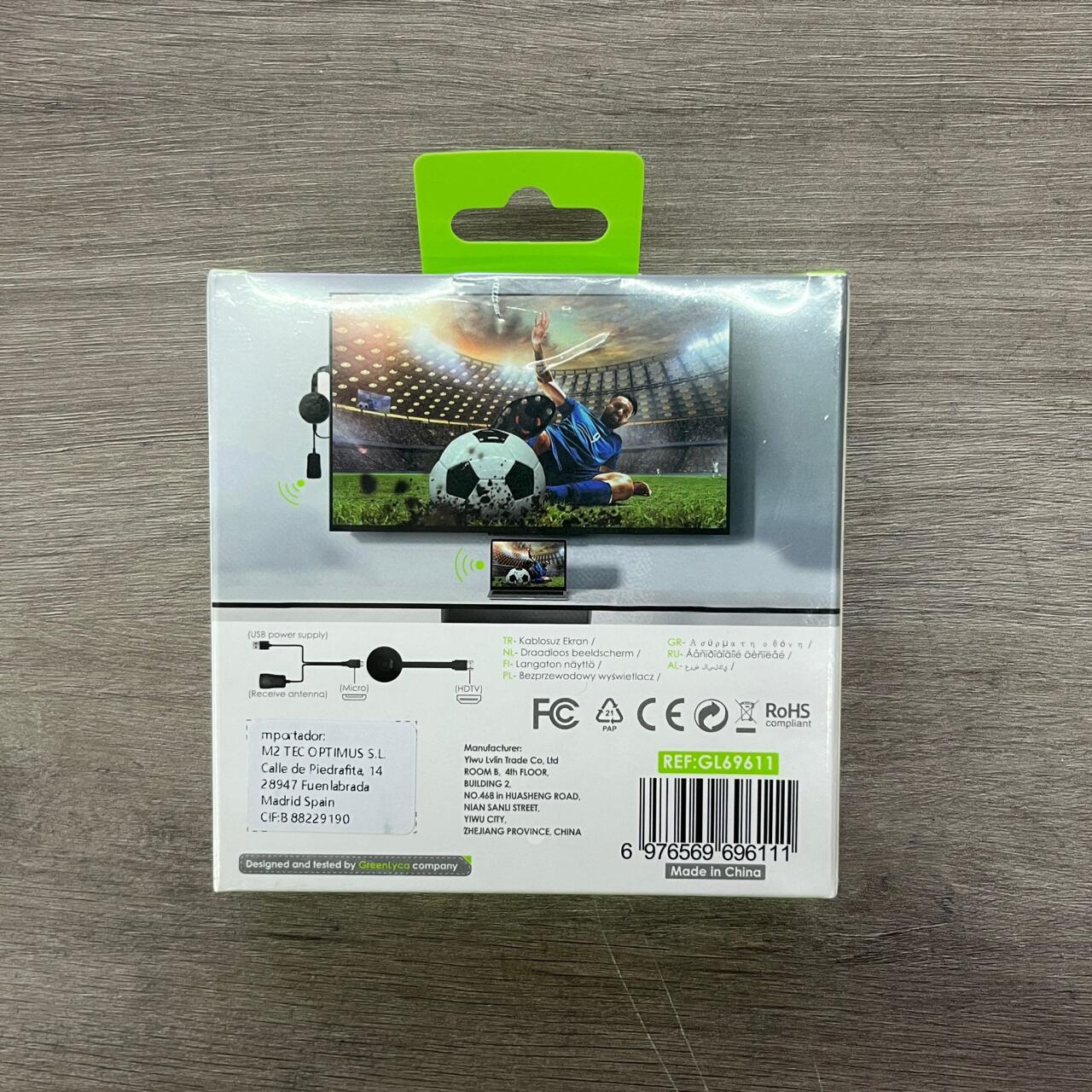 Transmisor de Vídeo Streaming Full HD 1080p – Wireless Display HDMI