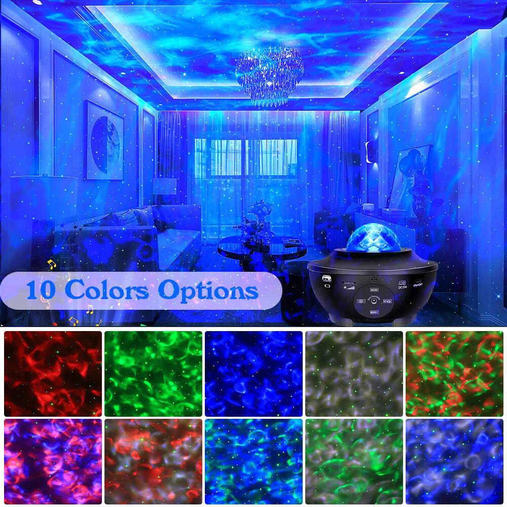 Proyector de Estrellas Bluetooth – Altavoz + Mando a Distancia