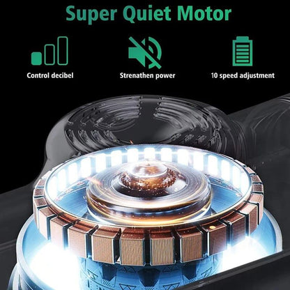 Mini Pistola de Masaje, 4 Cabezas, Botón, Relaja y Activa