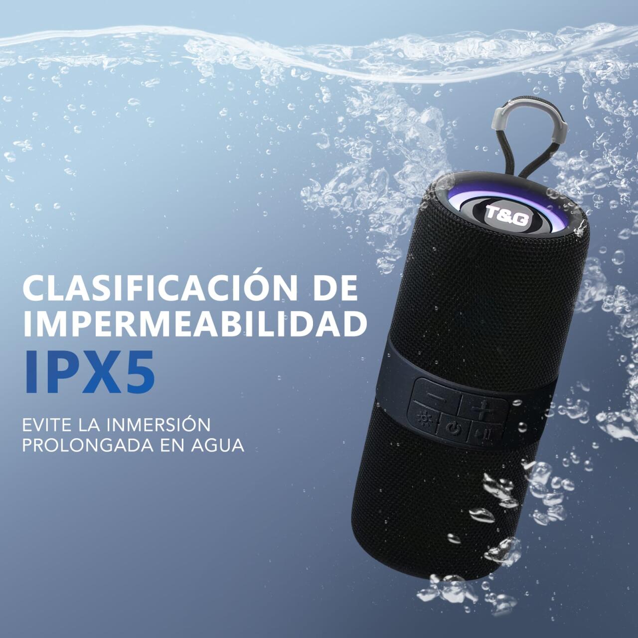 Altavoz Bluetooth TG671 con Luces RGB