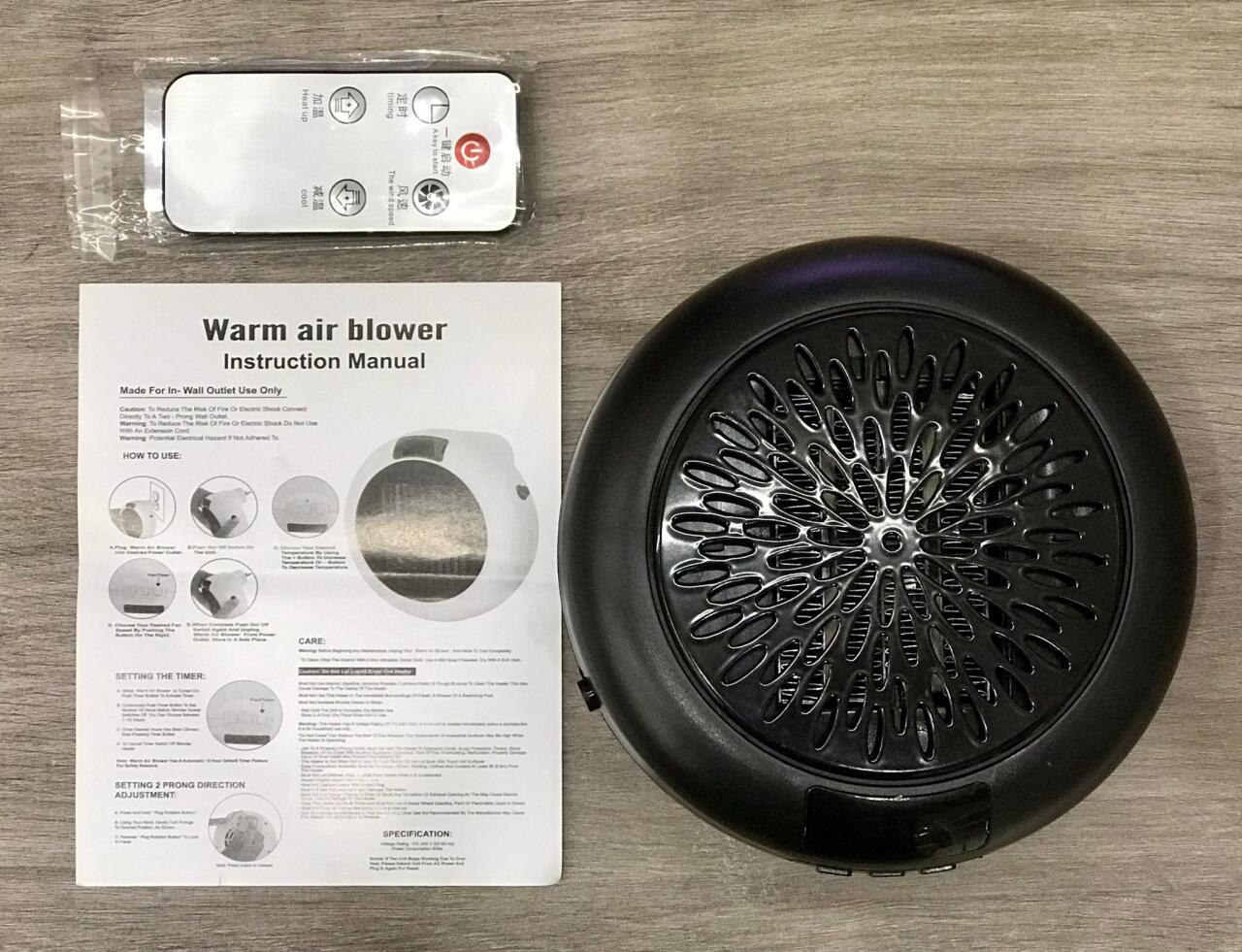 Calefactor Portátil 900W  - Compacto, Silencioso y Eficiente