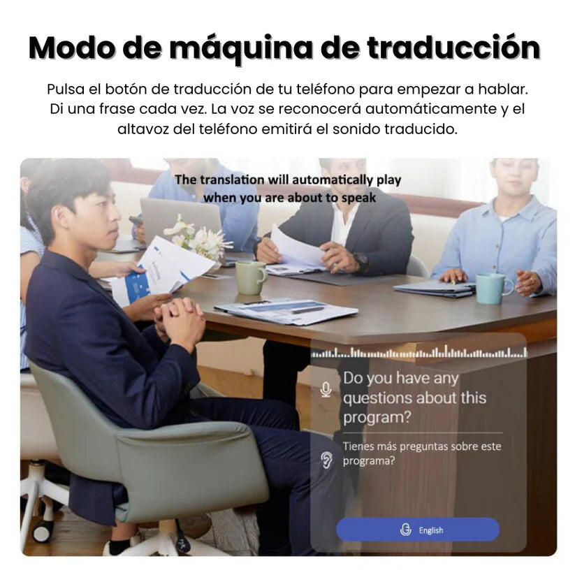 Auriculares Traductor Instantáneo – Bloquea barreras de idioma