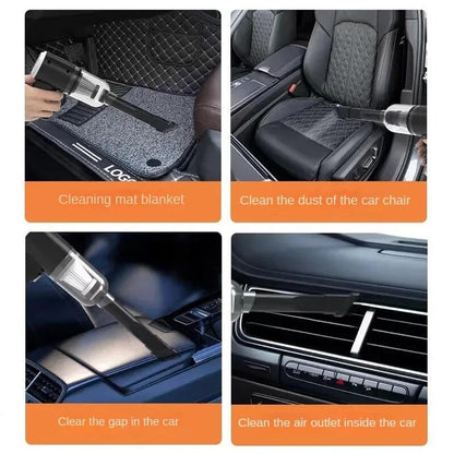 Aspirador de Mano 2-en-1 con Función de Soplido. Limpieza eficaz en casa o coche