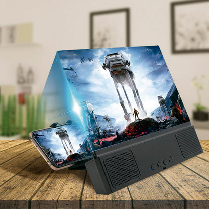 Amplificador de Pantalla para Móviles con Altavoz – Visual amplia + sonido envolvente