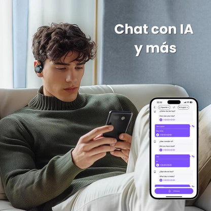 Auriculares Traductor Instantáneo – Bloquea barreras de idioma