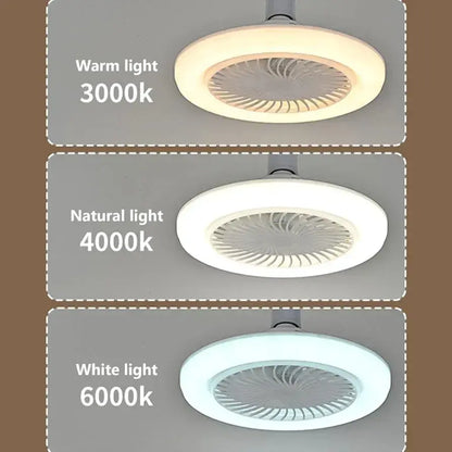 Lámpara y Ventilador de Techo 2 en 1 LED – Control remoto y estilo moderno