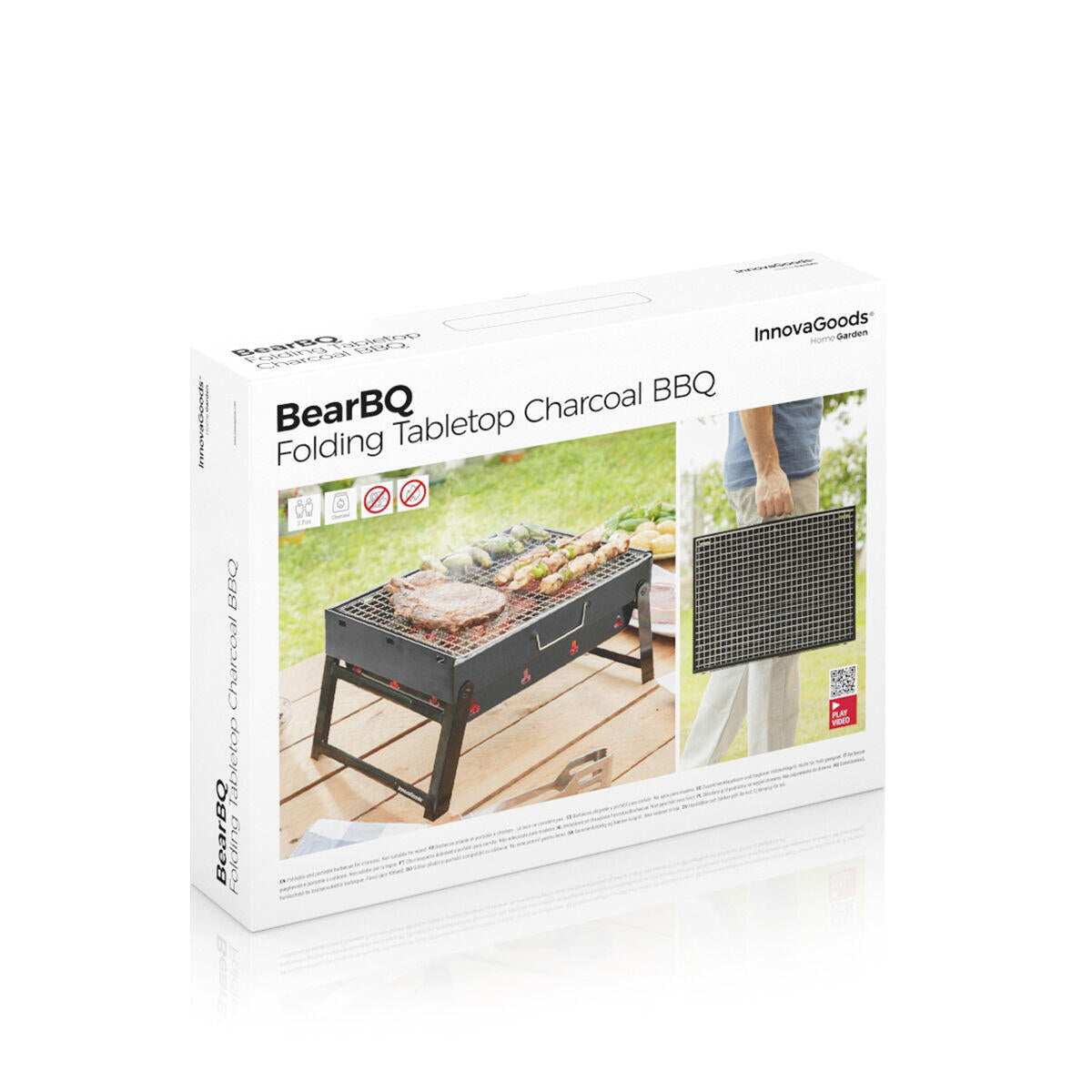 Barbacoa Portátil BearBQ – Plegable y de carbón