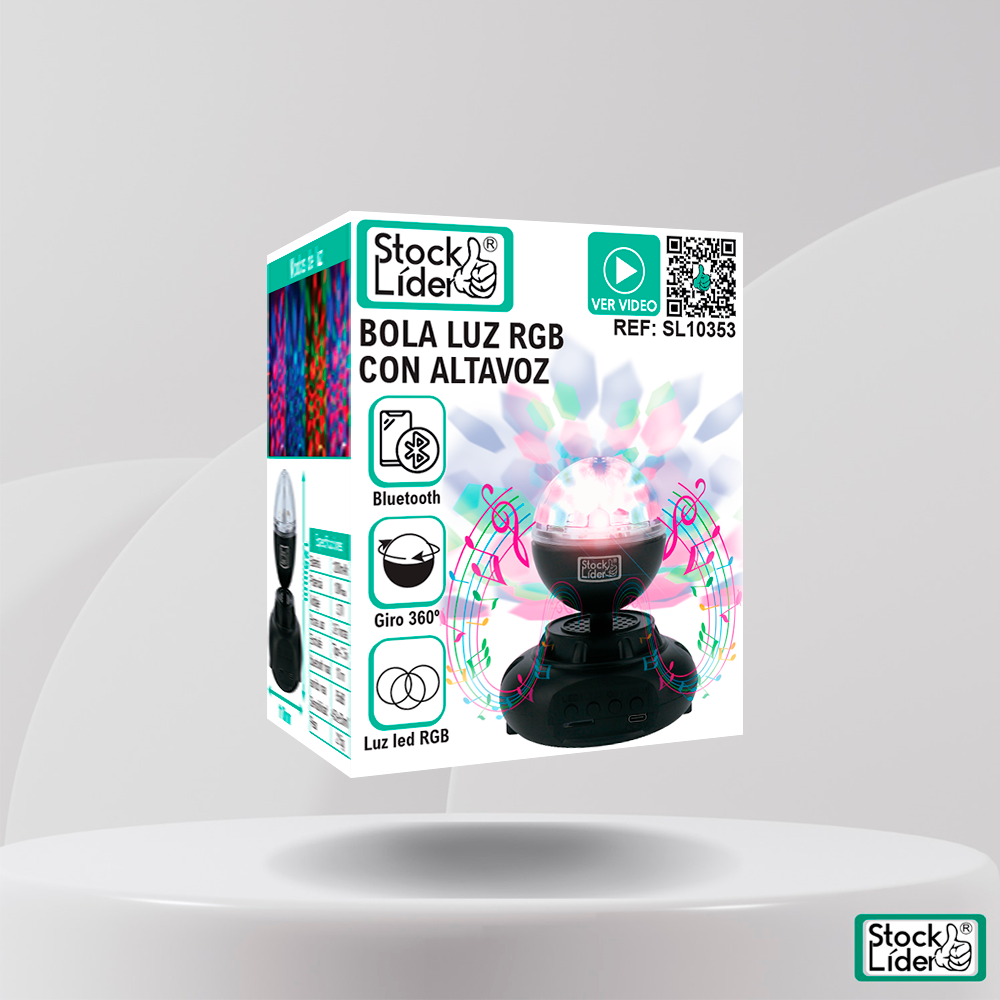 Bola Luz RGB con Altavoz – Fiesta portátil