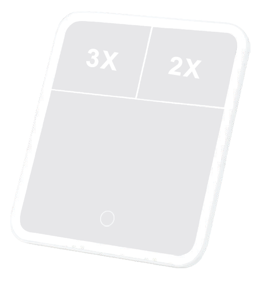 Espejo para Maquillaje – Táctil, con LED y portátil