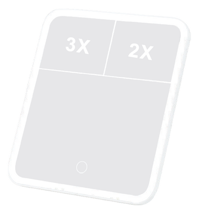 Espejo para Maquillaje – Táctil, con LED y portátil